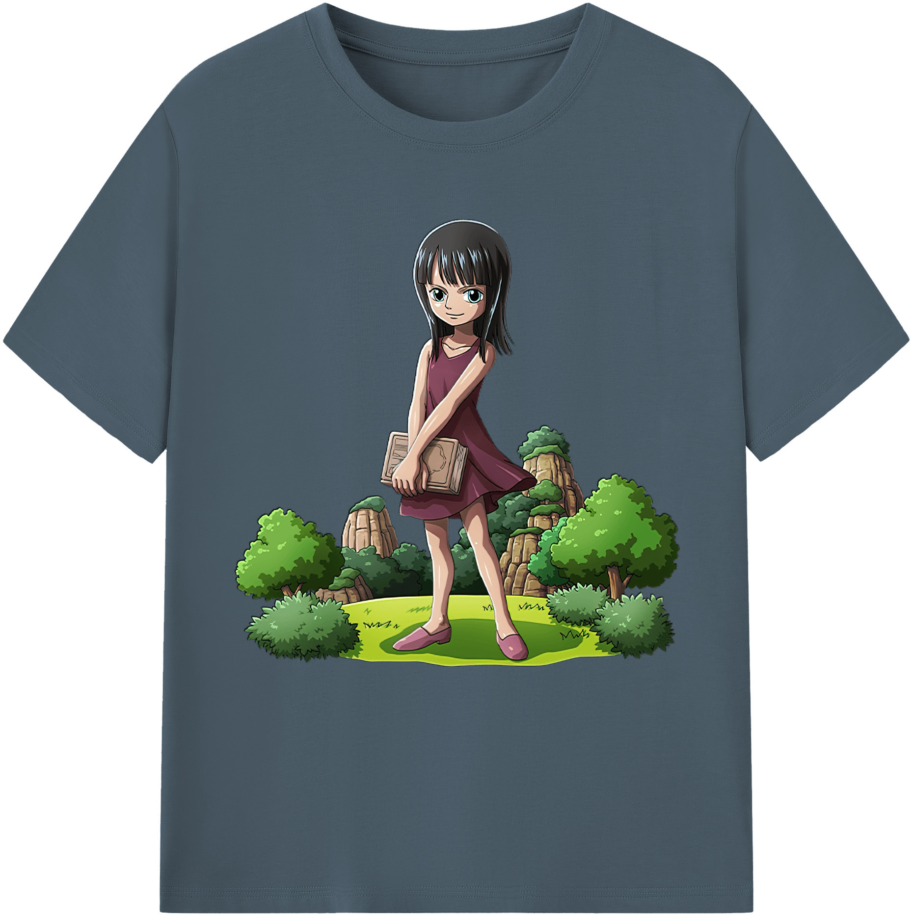 ワンピース ニコ・ロビン ONE PIECE Nico Robin 綿100％半袖Tシャツ（フロントプリント）